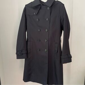 Brooks Brothers Navy trench coat.